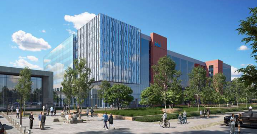 オハイオ州新工場の竣工イメージ　出所：Intel
