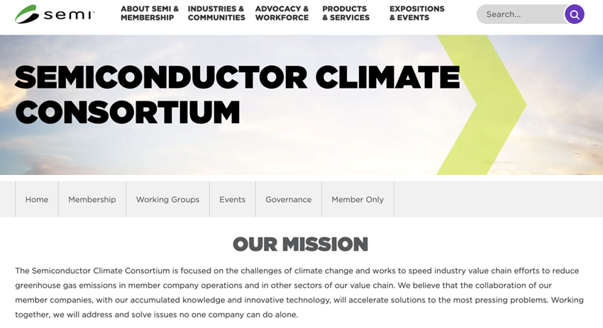 SCC（Semiconductor Climate Consortium） 出所：SEMI