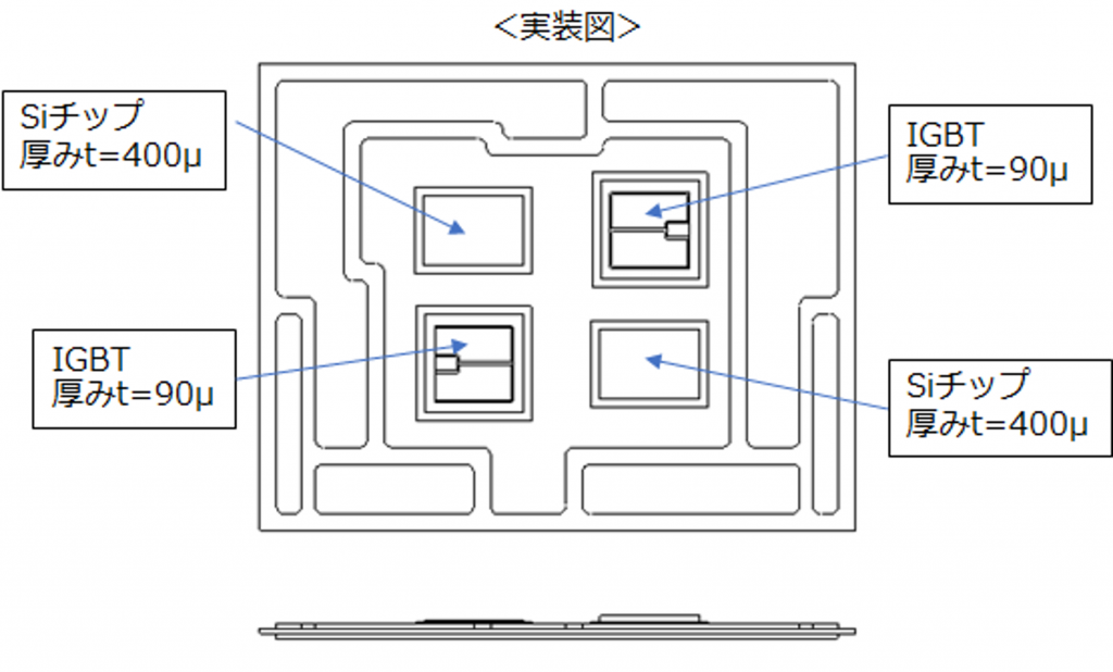 IGBTチップAg焼結接合実装図