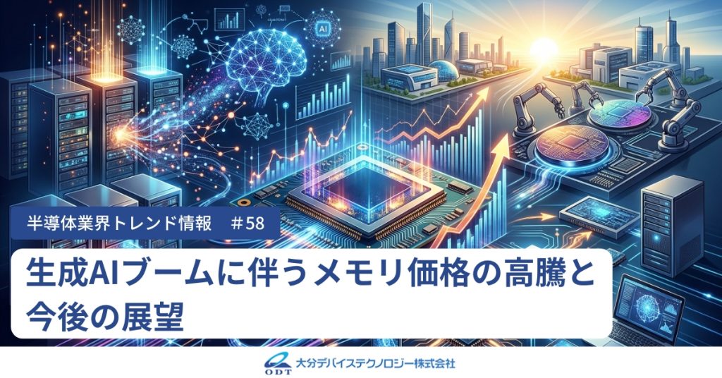 業界トレンド情報第58段_生成AIブームに伴うメモリ価格の高騰と今後の展望